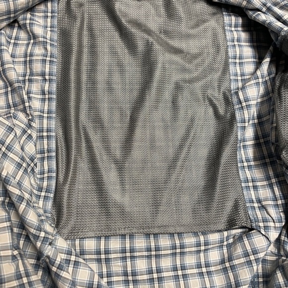 Solaris Men's Long-Sleeve Plaid Blue Gray Shirt XL - Picture 5 of 7